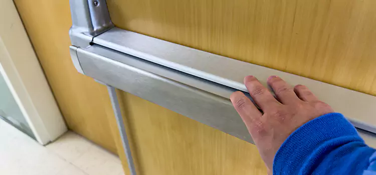 Installing a Push Bar on a Door Lacombe